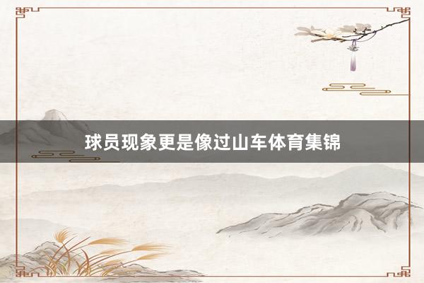 球员现象更是像过山车体育集锦