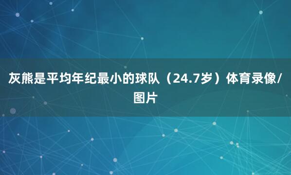 灰熊是平均年纪最小的球队（24.7岁）体育录像/图片