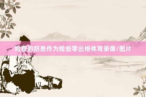 哈登的防患作为险些零出格体育录像/图片
