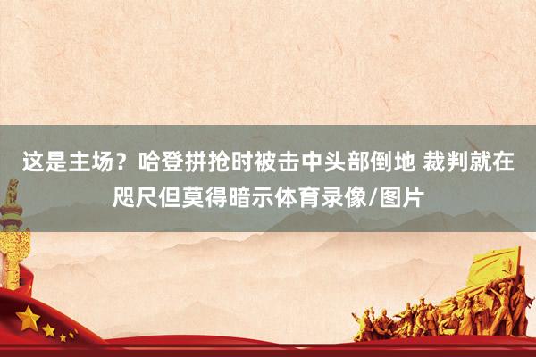 这是主场？哈登拼抢时被击中头部倒地 裁判就在咫尺但莫得暗示体育录像/图片